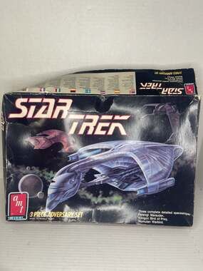 AMT Ertl Star Trek 3 Piece Adversary Set Model Kit Excellent Shape